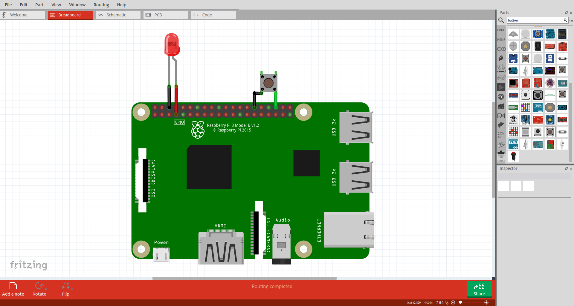 Fritzing Simulate Circuit Vicasome